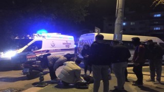 Şoför kaldırıma, kask yola fırladı