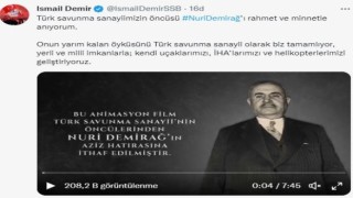 SSB Başkanı Demirden ‘Nuri Demirağ paylaşımı