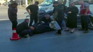 Sultanbeylide refüje çarpan motosikletli yaralandı
