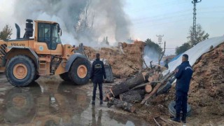 Suluovada 50 ton saman alevlere teslim oldu