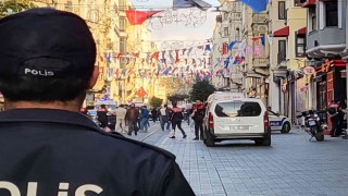 Taksimde patlama meydana geldi