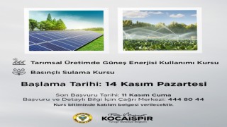 Tarımsal Üretimde Güneş Enerjisi Kullanımı Kursu açılıyor