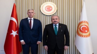 TBMM Başkanı Şentop, Norveçin Ankara Büyükelçisi Erling Skjonsbergi Mecliste kabul etti