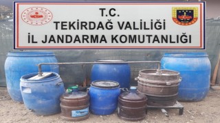 Tekirdağda 1 ton 370 litre kaçak alkol ele geçirildi