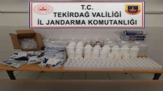 Tekirdağda 111 litre sahte içki ele geçirildi