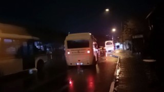Tekirdağda halk otobüsünde yoğunluk tartışması