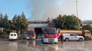 Tekstil fabrikasında çıkan yangın gıda deposuna sıçradı