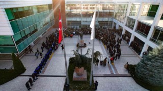 Tepebaşından Ataya saygı duruşu