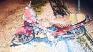 Terk edilmiş motosiklet otoparka çekildi