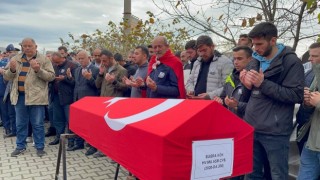Trafik kazasında hayatını kaybeden astsubaya hüzünlü veda