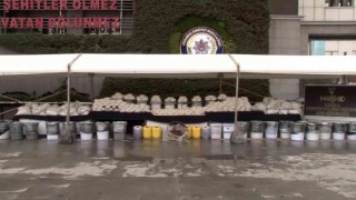 Türkiyede en yüksek miktarda yakalanan metamfetamin sergilendi: 3 ton 533 kilo yakalandı, 12 kişi tutuklandı