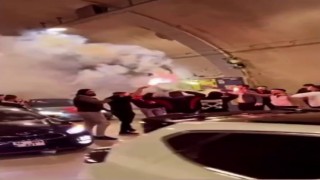 Üsküdarda asker eğlencesi için tüneli kapattılar