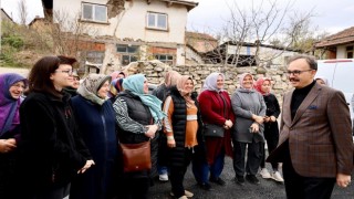 Vali Kızılkaya, Çakırpınar ve Çengeller köyünde İl Özel İdarenin yatırımları incelendi