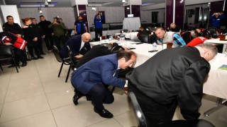 Vali Pehlivan deprem tatbikatına katıldı