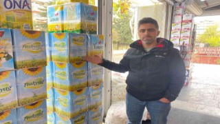 Yağ hırsızı kameralara yakalandı, esnaf ihtiyacı varsa gelsin istesin dedi