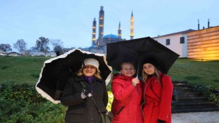 Yağmur yağışı Edirnelileri sevindirdi