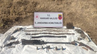 Yüksekovada çok sayıda silah ve mühimmat ele geçirildi