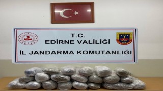 Yunanistandan Türkiyeye soktuğu 55 kilogram uyuşturucuyla yakalandı