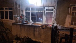 Zonguldakta 3 katlı apartmanda yangın paniği