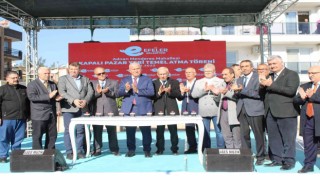 Adnan Menderes Kapalı Pazar Yerinin temeli törenle atıldı
