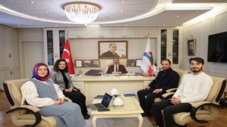 AİÇÜ Rektörü Prof. Dr. Karabulut kalite kulübü üyelerini misafir etti