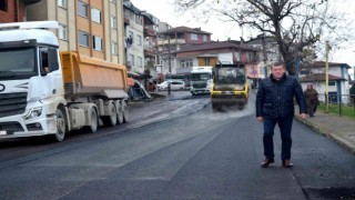 Alaplı Belediyesinin asfalt çalışmaları aralıksız sürüyor