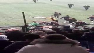 Amatör ligde yumruklar havada uçuştu