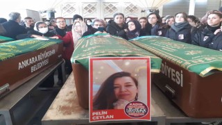 Ankarada eski kocası tarafından öldürülen Pelin toprağa verildi