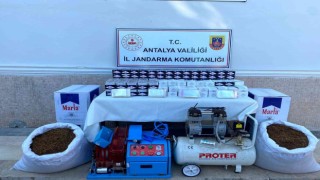 Antalyada jandarmadan kaçak tütün operasyonu
