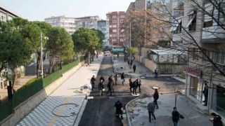 Avni Gemicioğlunda ilk kat asfalt tamamlanıyor