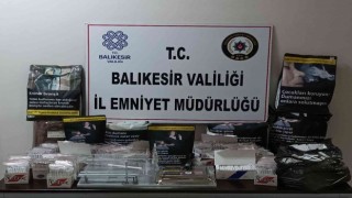 Balıkesirde polisten kaçak tütün operasyonu