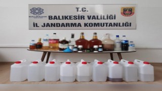 Balıkesirde yıl başı öncesi sahte içki operasyonu