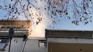 Bandırmada baca yangını apartman sakinlerini korkuttu