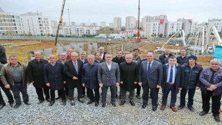 Başakşehir Belediyesi tarafından dördüncü kapalı pazar yeri için temel atma töreni yapıldı