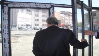 Başkan Altun ve Kaymakam Gülen, Bünyan Mini Terminalinde incelemelerde bulundu