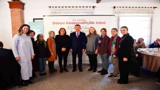 Başkan Balcı Dünya Kooperatifçilik Gününde Altıneller Kadın Kooperatifi üyeleri ile buluştu