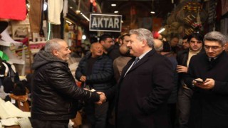 Başkan Palancıoğlu, Kapalı Çarşı Esnafını Ziyaret Etti