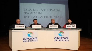 Başkan Tarhan, tarım ve devlet konulu panelde konuştu