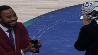 Basketbol Şampiyonlar Ligi maçında sürpriz evlilik teklifi