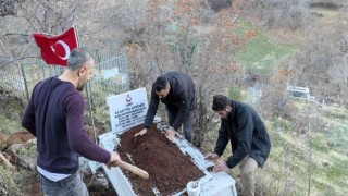 Batmanda şehit mezarları onarılıyor