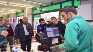 Belediye başkanından zincir marketlere denetim