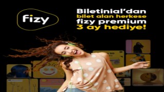 Biletinialdan 3 aylık Fizy Premium üyeliği