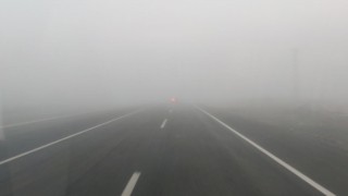 Bingöl- Diyarbakır yolunda yoğun sis etkili oldu