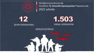 Bingölde bir yılda terör örgütüne yönelik bin 515 operasyon gerçekleştirildi