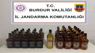 Burdurda 44 litre kaçak içki ele geçirildi