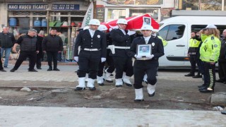 Burhaniye de hayatını kaybeden emekli polis için tören düzenlendi
