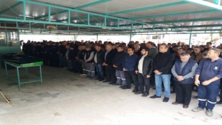 Burhaniyede zabıta memuru son yolculuğuna uğurlandı