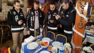 Bursada yılbaşı akşamı kaçak içki denetimi