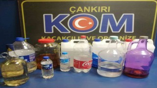 Çankırıda 17 litre sahte içki ele geçirildi