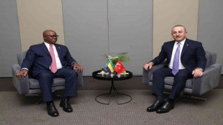 Çavuşoğlu, Gabonlu mevkidaşı Adamo ile görüştü
